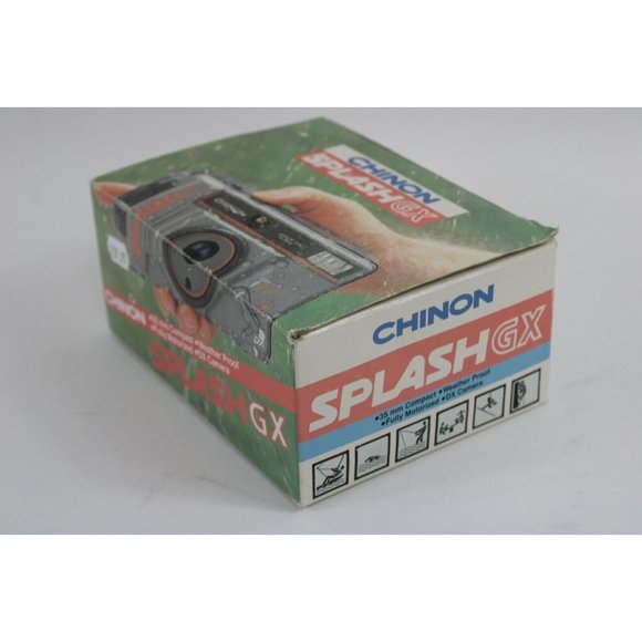 New Chinon Splash GX AF Gray Point & Shoot Weather Proof 35mm Film Camera NOS - Picture 7 of 11